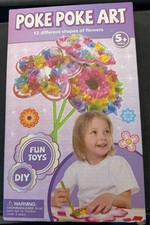 Poke Poke Art Kit 12 different shapes of Flowers Ages 5 Fun Toys DIY Crafts