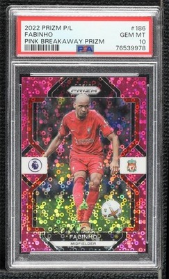 2022-23 Panini Prizm Premier League Breakaway Pink Prizm 81/99 Fabinho #186 n0c
