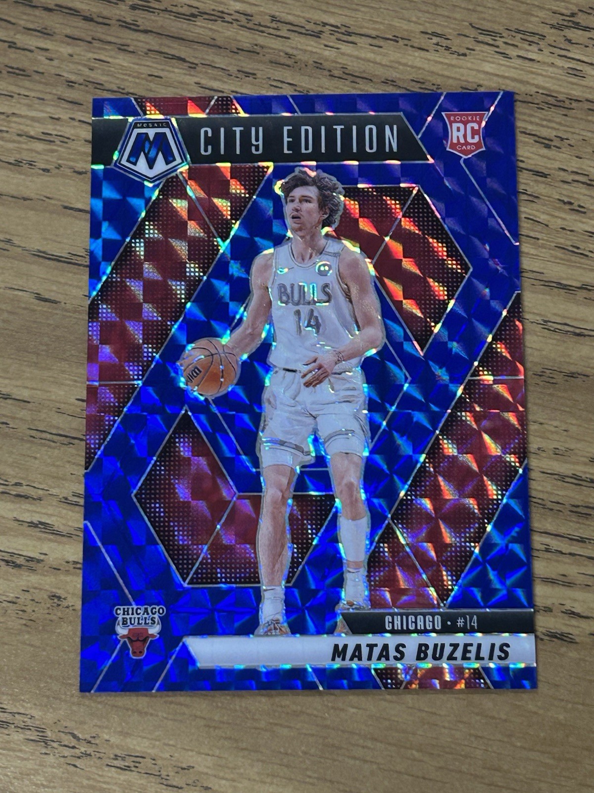 2024-25 Panini Mosaic City Edition Matas Buzelis #273 Blue Mosaic /199 RC SP
