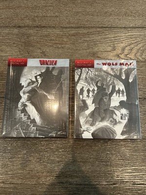 Dracula And The Wolf Man Alex Ross Steelbooks Blu Ray Used