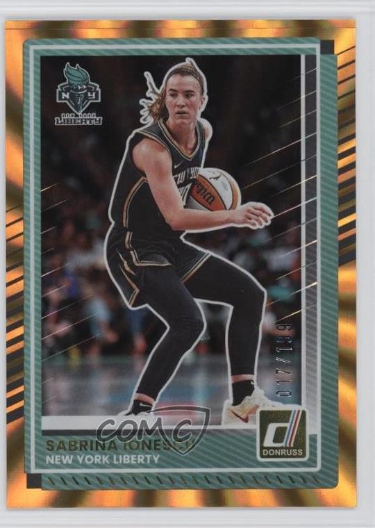 2025 Panini Donruss WNBA Orange Laser 17/199 Sabrina Ionescu #83 1f8v