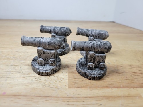 Lot of 4 Pirates of the Caribbean Chess Piece Replacement Part Pawn Cannon Gray