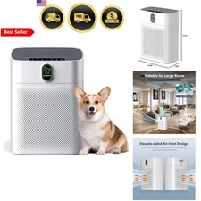 Air Purifier for Large Rooms HEPA Filter Air Quality Sensor Pet Hair Clean