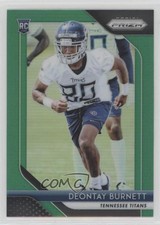 2018 Panini Prizm Rookie Green Prizm Deontay Burnett #295 1u6