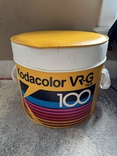 Vintage 90s Kodak Kodacolor VR- G 100 Cooler Seat Chair Photography Film Decor