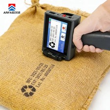 Handheld Inkjet Printer Prints Production Date and Serial Number on Cartons