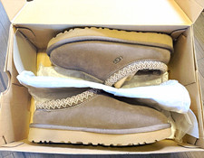 UGG Tasman Women's Suede Sheepskin Lined Slip-On Slippers Gray US 6 5955