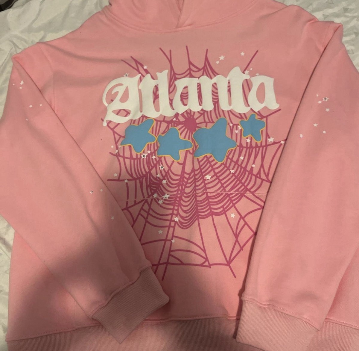 Sp5der Atlanta パーカー Sサイズ ピンク 裏起毛 Sp5der Atlanta Hoodie Pink