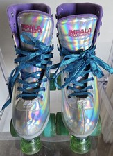 Impala Holographic Quad Rollerskates, Size 9