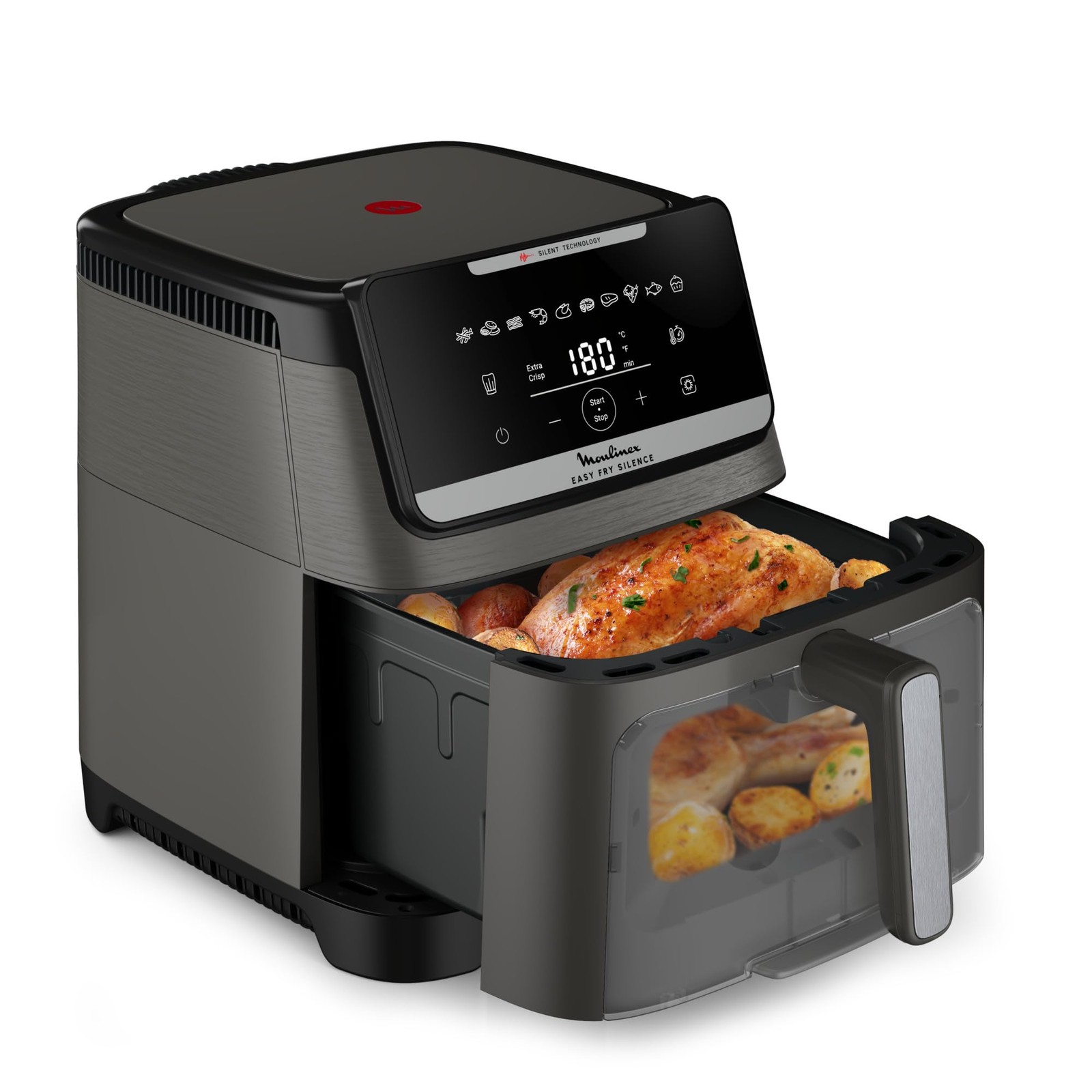 FRIGGITRICE AD ARIA 7L CAPACITÀ EXTRA LARGE PER 8 PERSONE GRIGIO EZ846H