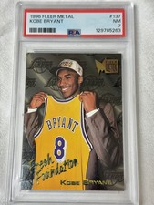 Kobe Bryant 1996 Fleer Metal Basketball Rookie Card #137 Graded PSA 7. rookie card picture