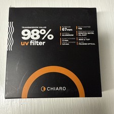 Chiaro Photo 67mm UV Filter UVATS67 New, Sealed Camera Lens Protection
