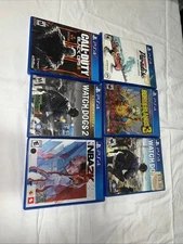 Lot Of (6) PS4 Games BO3, WATCH DOGS 1 &2, 2K22, Borderlands 3, Burnout Paradise