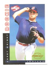 Jaret Wright, Cleveland Indians, Rookie, Pitcher, 1997 Pinnacle Card# 252. rookie card picture