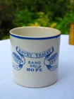 Antique Bovey Tracey 'Band of Hope' Temperance mug. July 6th 1893. Very rare.