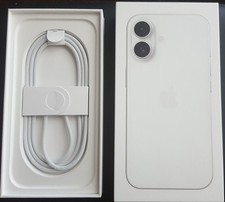 iPhone 16 White 256 GB Empty Box with Original USB-C Cable New