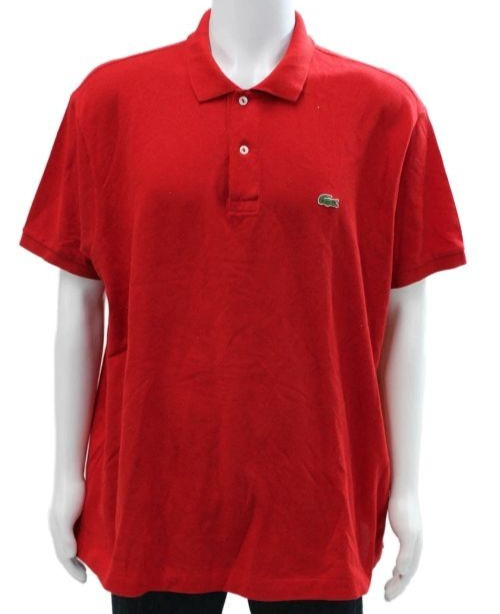 Lacoste Polo Shirt 3XL XXXL EU Sz 9 Red Crocodile Outdoor Preppy Golf Tennis