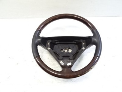 06 Mercedes R171 SLK280 steering wheel, leather/wood, black
