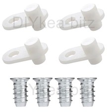 IKEA 4 x 116713  & 4 x 100347 Hinge Stop STALL HEMNES BISSA Shoe Storage Cabinet