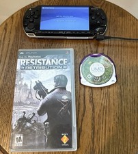 PSP 2000 Piano Black Console No Battery + 2 G...