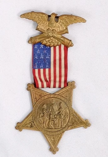 “Original 1886 GAR Civil War Veteran Membership Medal Bronze S1408 Pat. 1886”