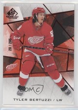 2021-22 Upper Deck SP Game Used Red Fragment 28/205 Tyler Bertuzzi #86 z6b