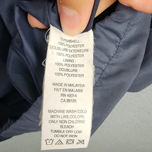 General Dynamics Jacket Mens XL Blue Windbreaker Full Zip Info Tech G1576GD4 image 6