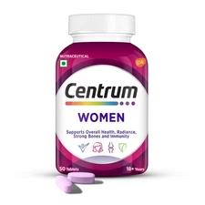 Centrum Women Multivitamin with Biotin Vitamin C & 21 Nutrients 50 Tabs 73g Veg