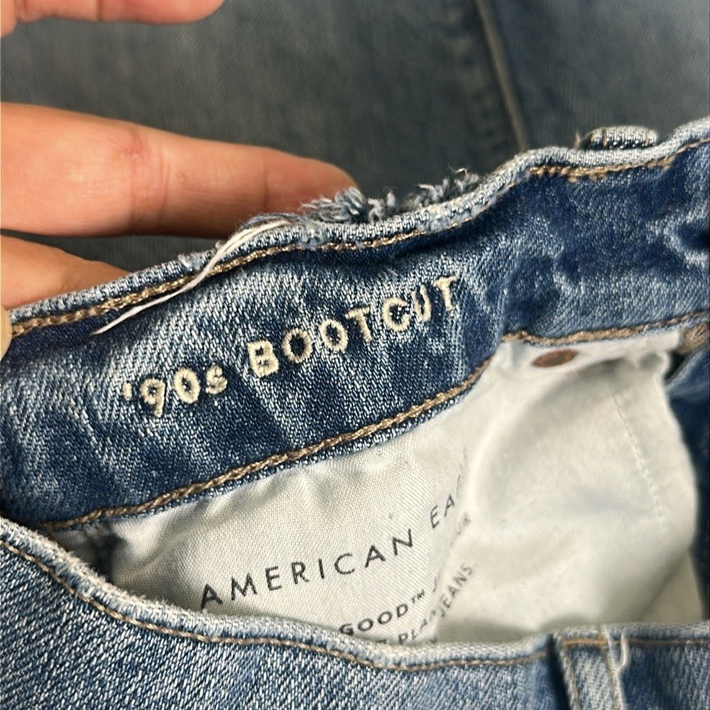 American Eagle 90s Bootcut Split Bottom Denim Jea… - image 12