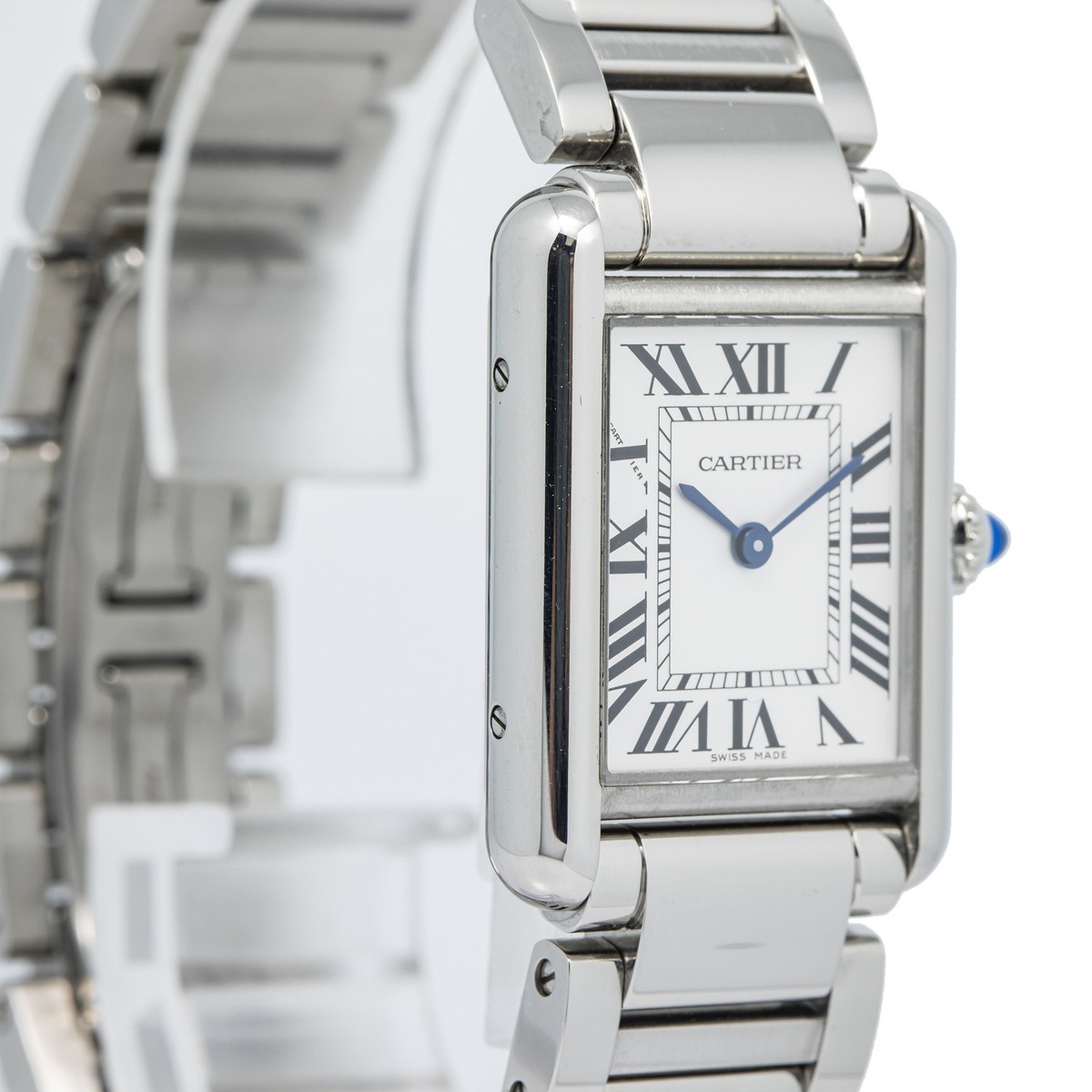 Cartier Tank Must 4322 WSTA0051 MINT Silver Dial Quartz Ladies