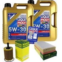 Mann Inspektionspaket 10L Liqui Moly Longlife 5W-30 FüR VW Touareg 2.5 R5 TDI
