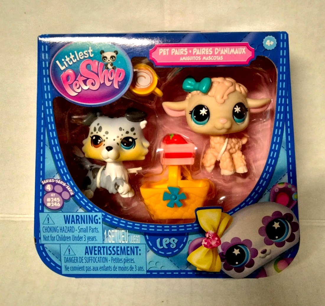 LITTLEST PET SHOP-G7 Series 4- PET PAIRS -COTTAGE PICNIC-COLLIE
