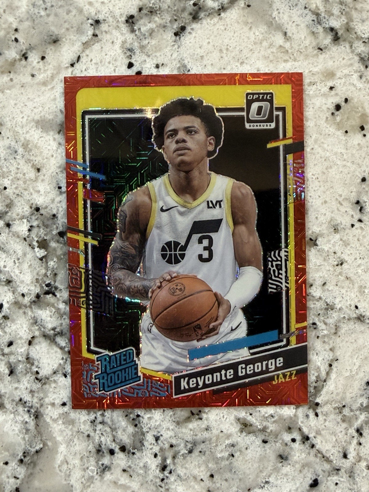2023-24 Panini Donruss Optic - Rated Rookie Keyonte George #223 Choice Red /88 