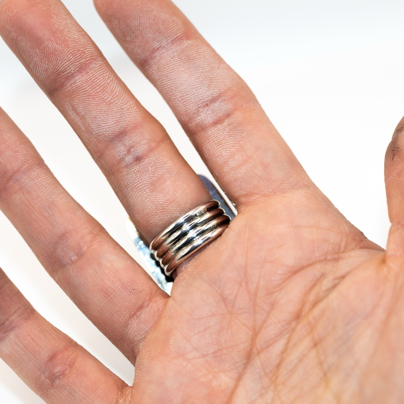 Emerald Rose Size 6 Statement Ring Signed Handcra… - image 16