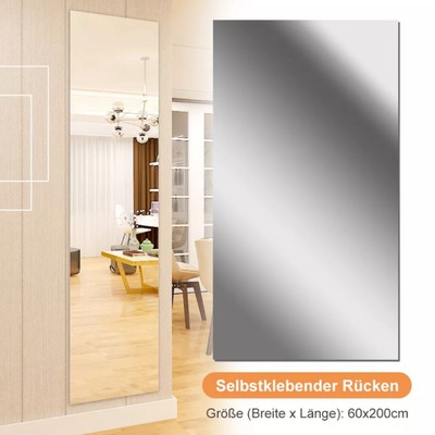 Premium Folie Blasenfrei 200x60 cm Selbstklebend Klebe Spiegelfolie Wand Möbel