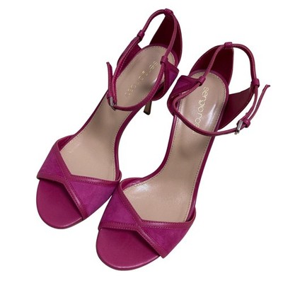Sergio Rossi strappy suede heeled sandals, size 36 pink Women USED