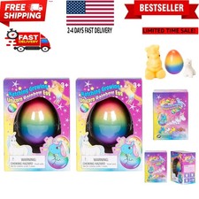 YMCtoy - Surprise Growing Hatching Unicorn Rainbow Eggs, Set of 2