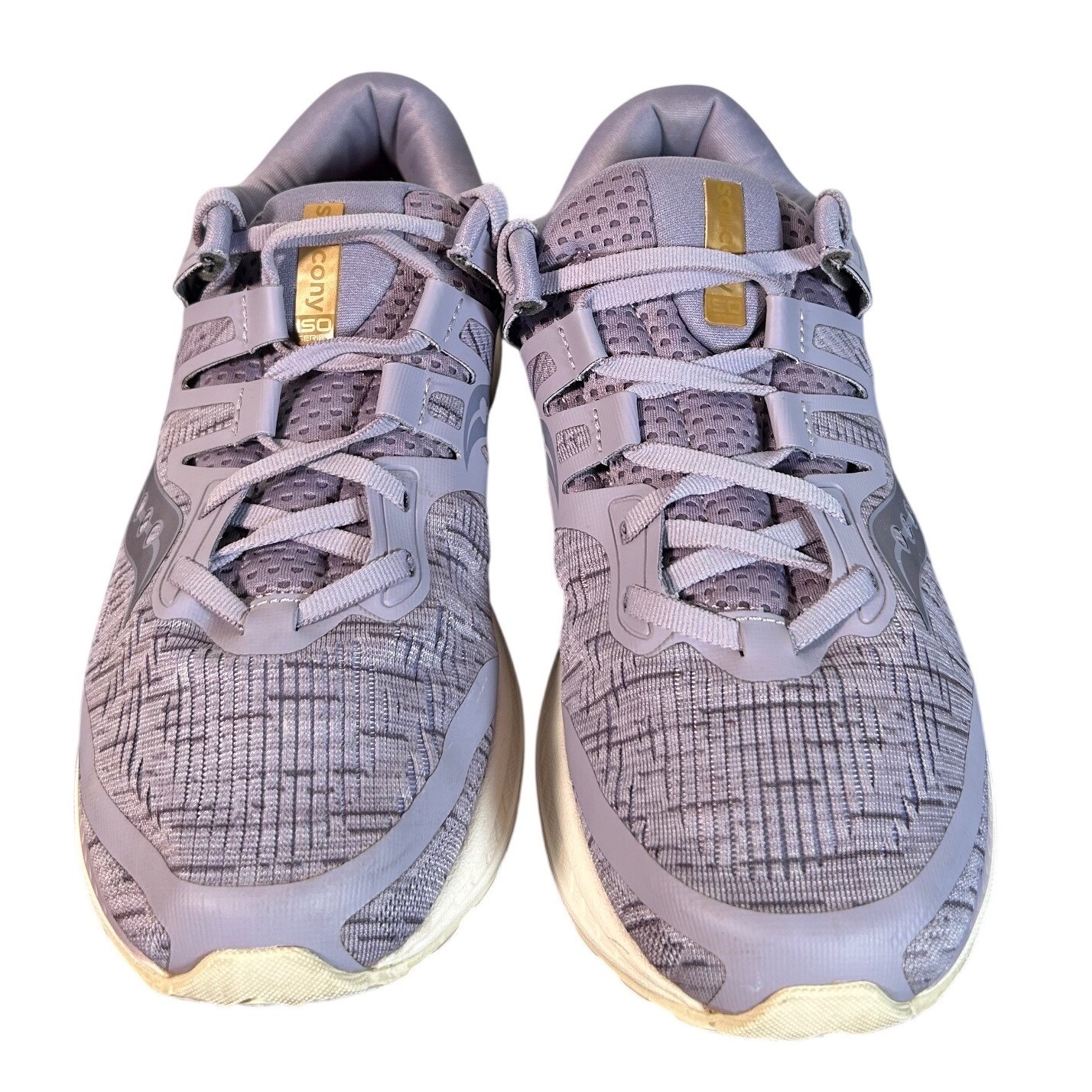 Saucony Ride ISO Running Shoes EVERUN ISOFIT Sneakers Size 10 Puple Lavender Jog thumbnail 2