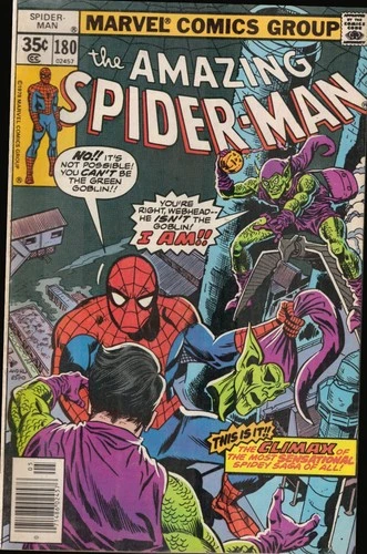 52734: Marvel Comics THE AMAZING SPIDER-MAN #180 Fine Minus Grade