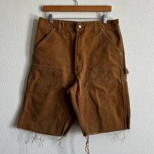 Carhartt brown double knee work wear carpenter shorts