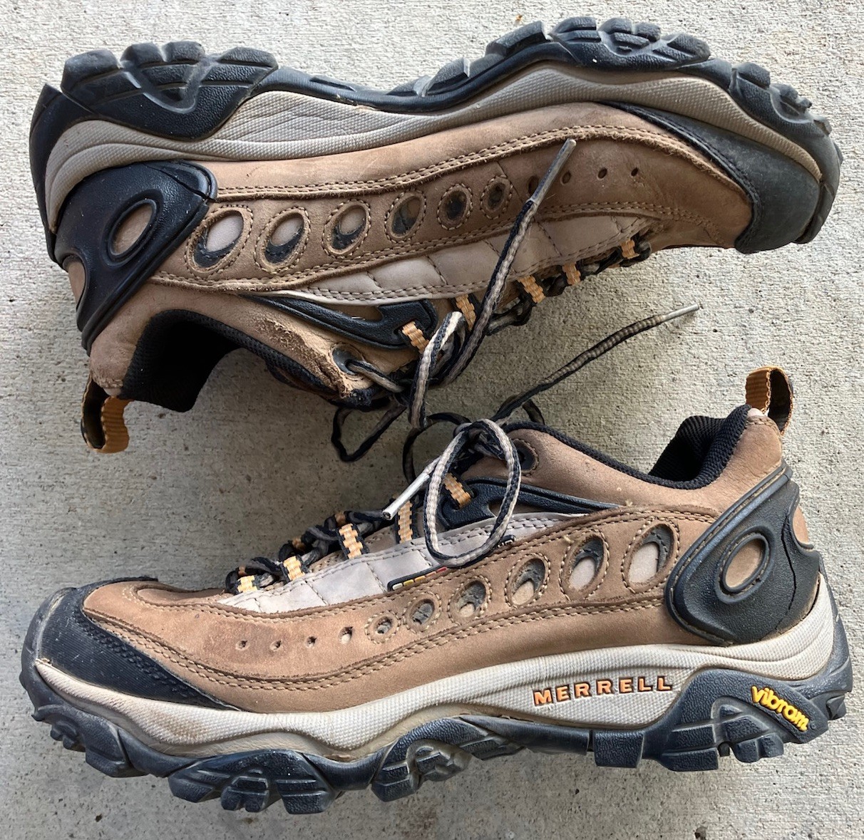 Scarponi da trekking Merrell Pulse II fumo Vibram scarpa da passeggio donna taglia 8