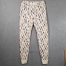 Hanna Andersson Pajama Pants Womens S Organic Cotton Christmas Lights Holiday