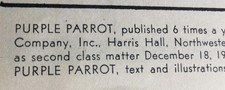1949 Northwestern University Magazine(Purple Parrot)