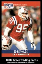 1990 Pro Set Ed Reynolds #582 New England Patriots Rookie NFL Football