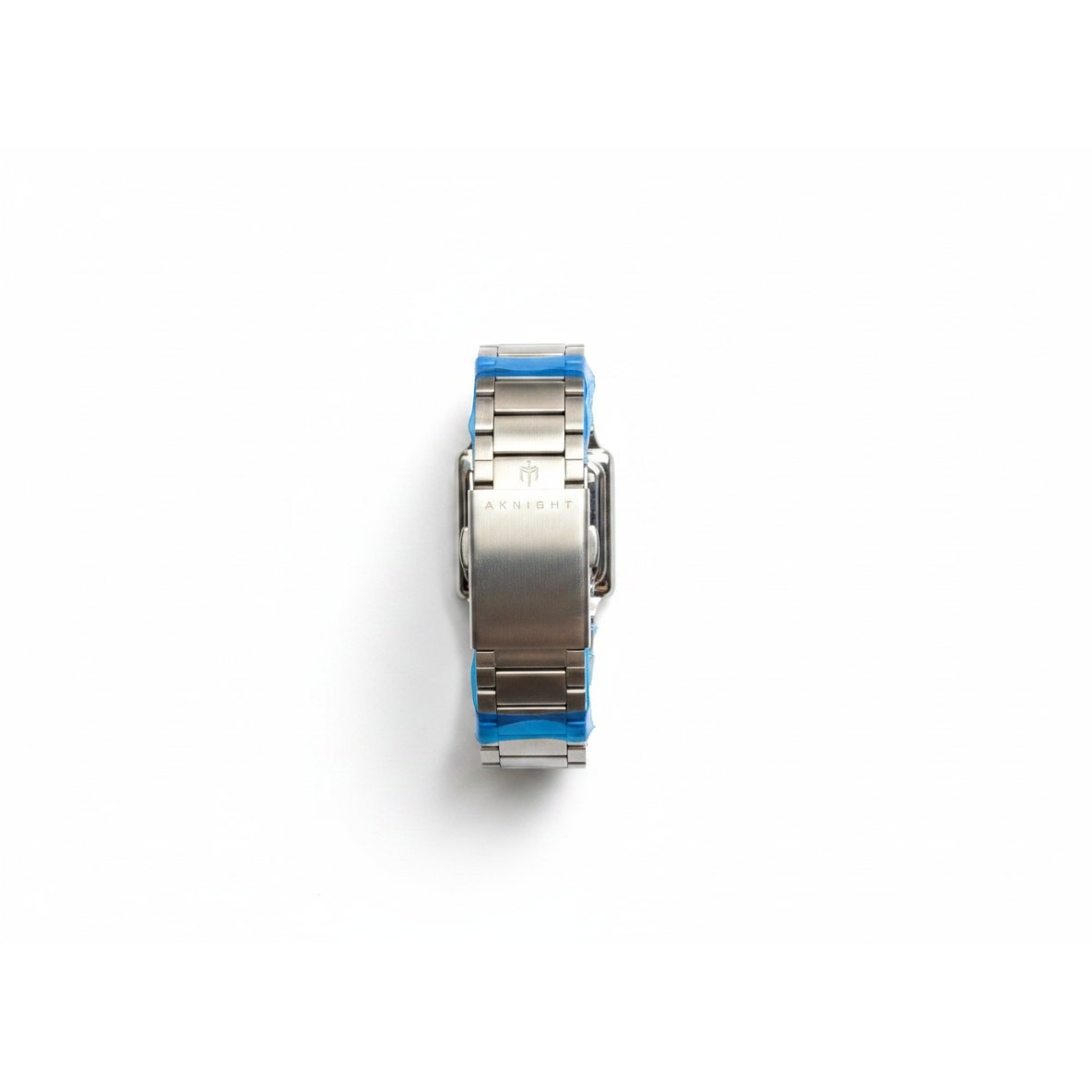 Men's Aknight Square 35MM Watch Silver & White image 3