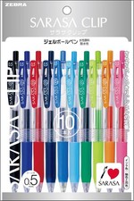 Premium 0.5 mm Gel Pens - 10 Color Variety for Art and Journaling