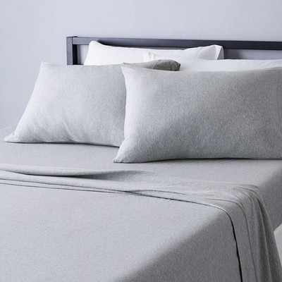 Retailer Basics 4 Piece Bed Sheets Set 100 Cotton Jersey Includes Super Soft Fla