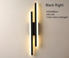 2X LED Wall Lights 16W Warm White Indoor Wall Sconce Lighting 42cm Living Room