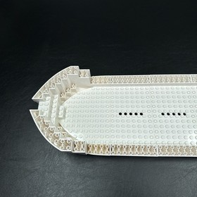 LEGO White Boat Hull Base Friends Set 41015 Dolphin Cruiser Boat Parts Only