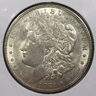 1921-D Morgan 90% Silver Dollar - About Uncirculated (AU/UNC) KM#110 - 7832